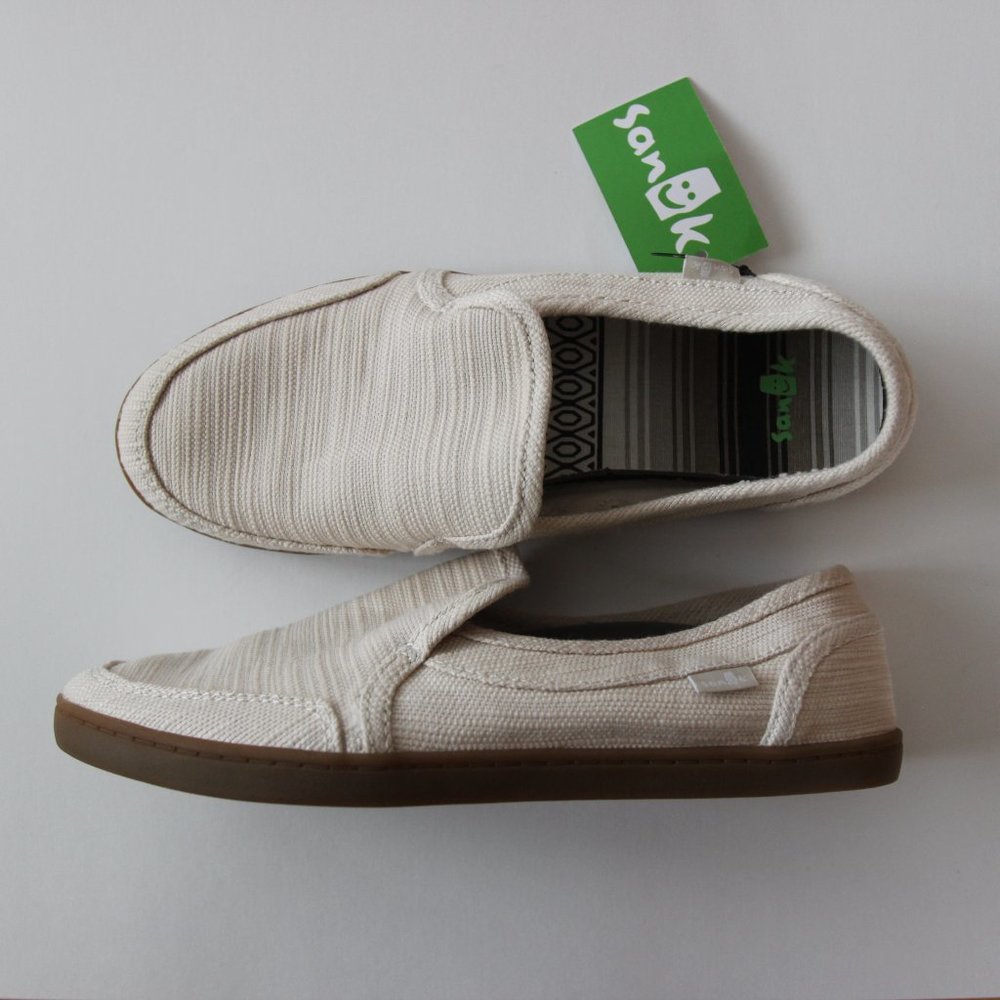 Sanuk Pair O Dice Hemp Slip On Shoe